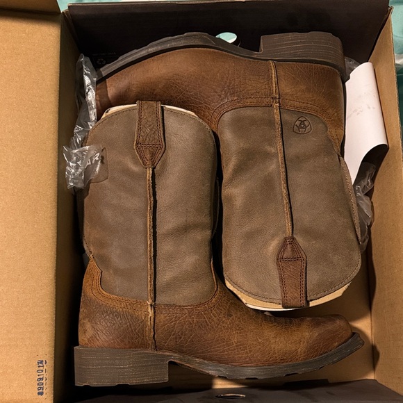 Ariat Men's Rambler Boots - Earth Brown Bomber - Picture 3 of 11